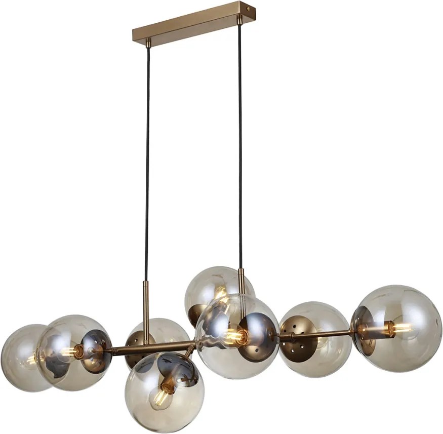 Csillár Réz Molite ITALUX-PND-1098-8-HB