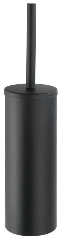 Matt fekete öntapadós rozsdamentes acél fürdőszobai kiegészítő szett Orea – Wenko