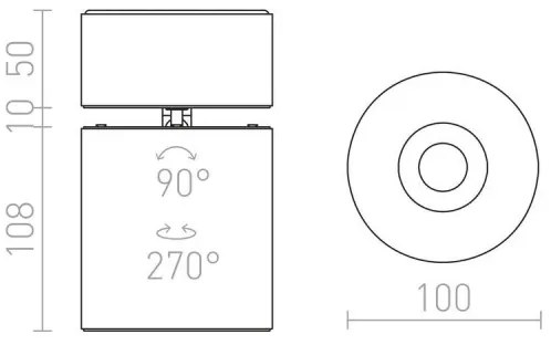 RED - Design Rendl - R12839 - LED Spotlámpa CONDU LED/20W/230V fehér