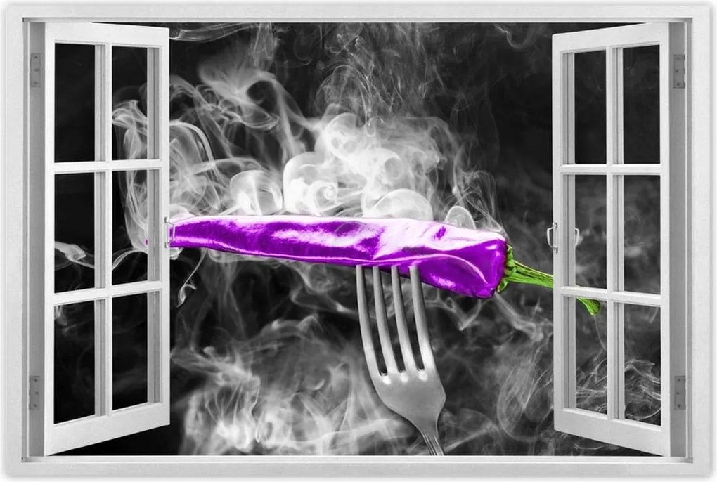 Poszterek 90x60 Lila paprika