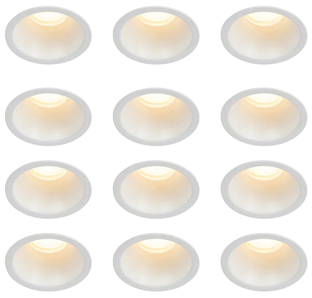 12 db-os beépíthető spotlámpa szett fehér GU10 35 mm IP44 - Dept