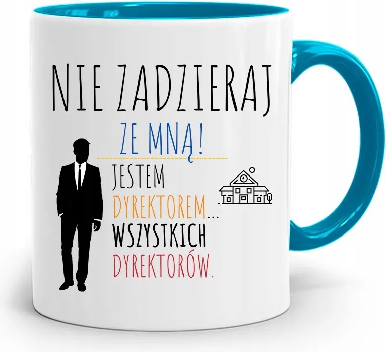 Az Igazgatónak Kék Bögre Ne Szórakozz Velem fényképes nyomtatással