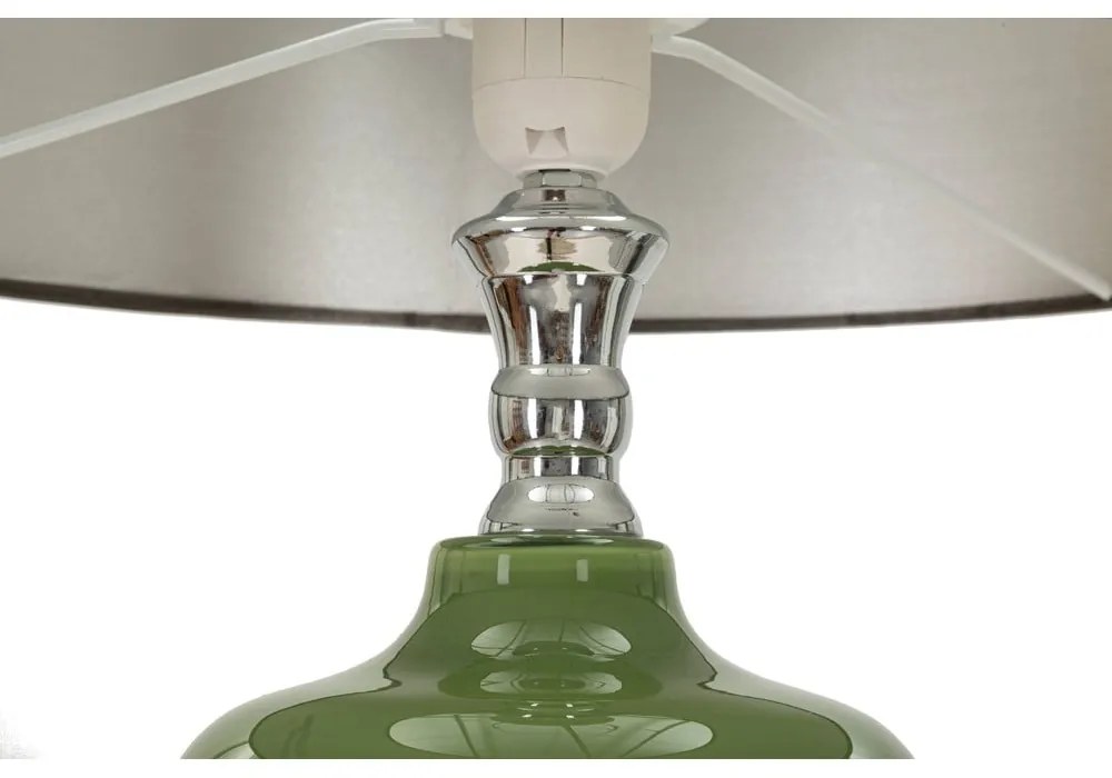 Zöld-szürke állólámpa textil búrával (magasság 160 cm) Eva – Mauro Ferretti