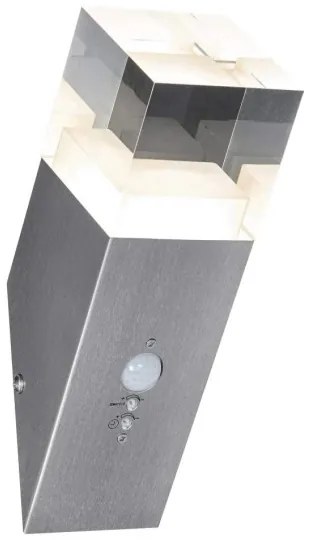 Ledvance - LED Kültéri fali lámpa érzékelővel CRYSTAL 1xLED/5W/230V IP44