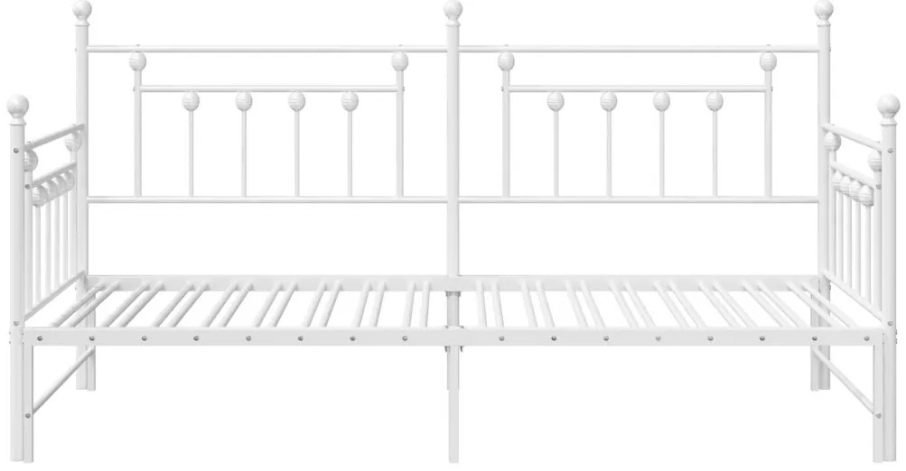 Daybed keret trundle-lal Fehér 100x190 cm Acél