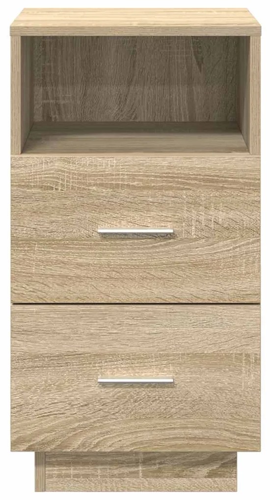 sonoma tölgy színű éjjeliszekrény 2 fiókkal 36x36x68 cm