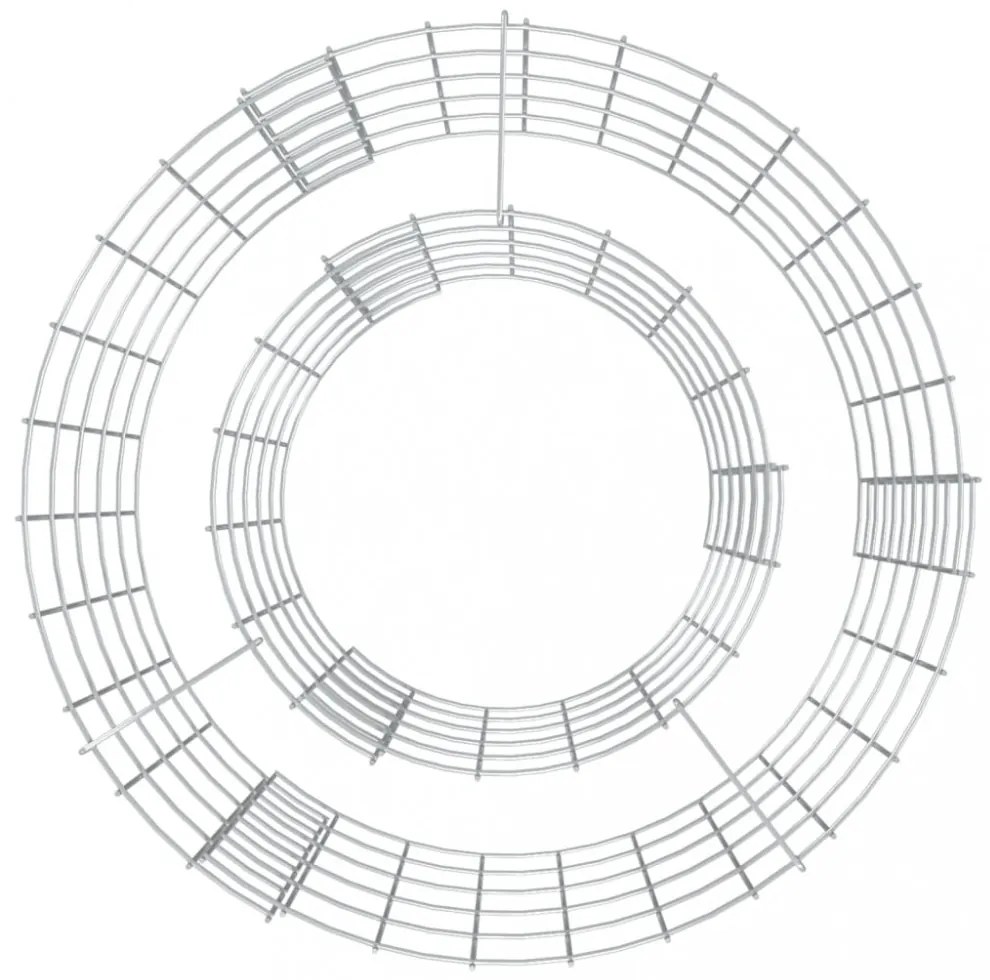 horganyzott vas gabion tűzrakó Ø 50 cm