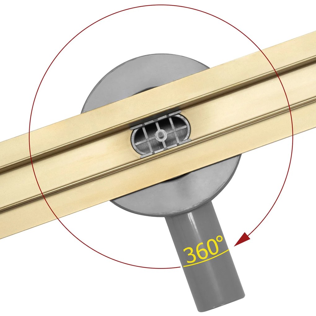 lineáris lefolyó Rea Neo Slim Gold Pro 60