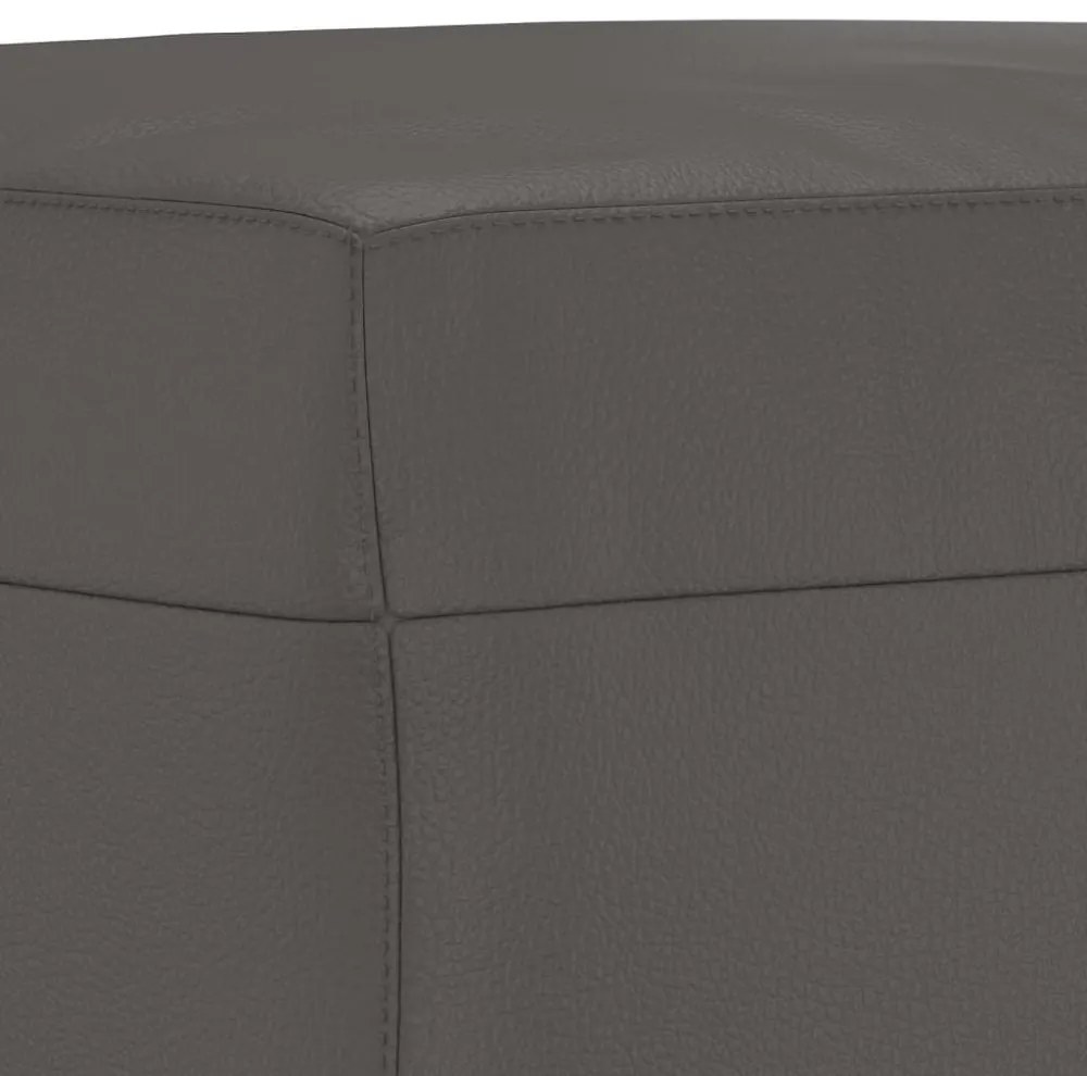 vidaXL szürke műbőr pad 100 x 35 x 41 cm