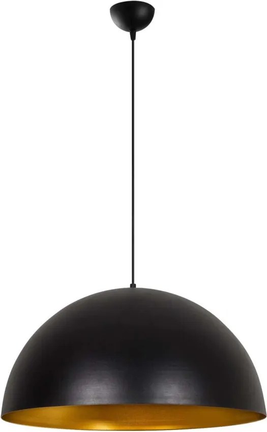 Sivani MR-724 fekete-arany fém függőlámpa, Ø60 cm