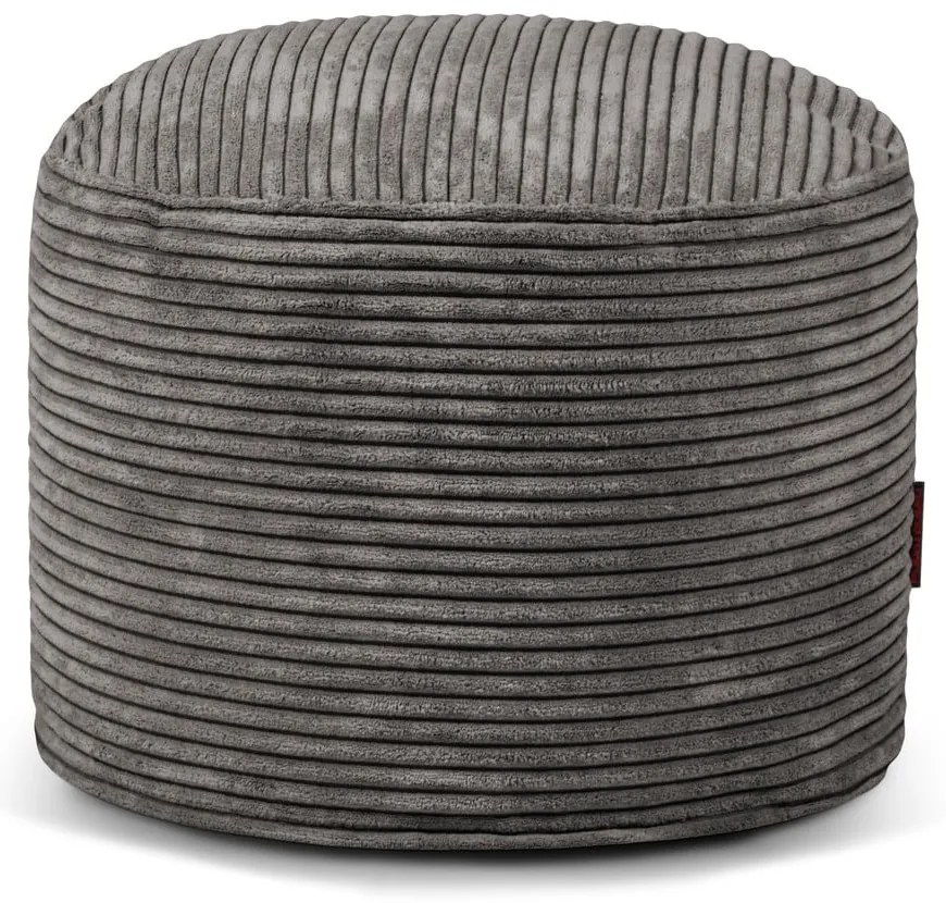 Sötétszürke kordbársony babzsákfotel Mini – SLOWDOWN