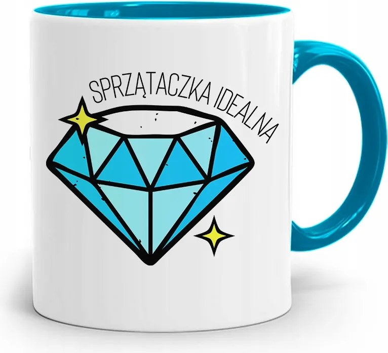 Takarítónőnek Kék Bögre Születésnapi Ajándék fényképes nyomtatással