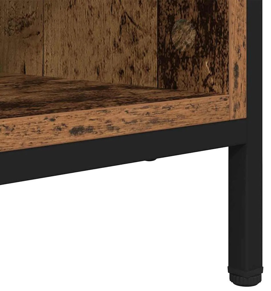Cipőszekrény Öreg fa 131 x 35 x 50 cm Műszaki fa és vas