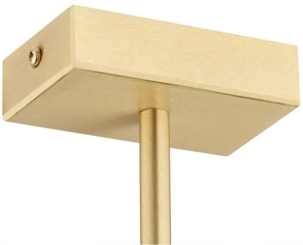 Argon 2549 - Csillár rúdon FREEMONT 6xE27/15W/230V arany/fehér/fekete