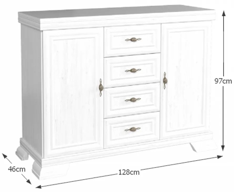 KORA KK4 szekrény, Andersen fenyő