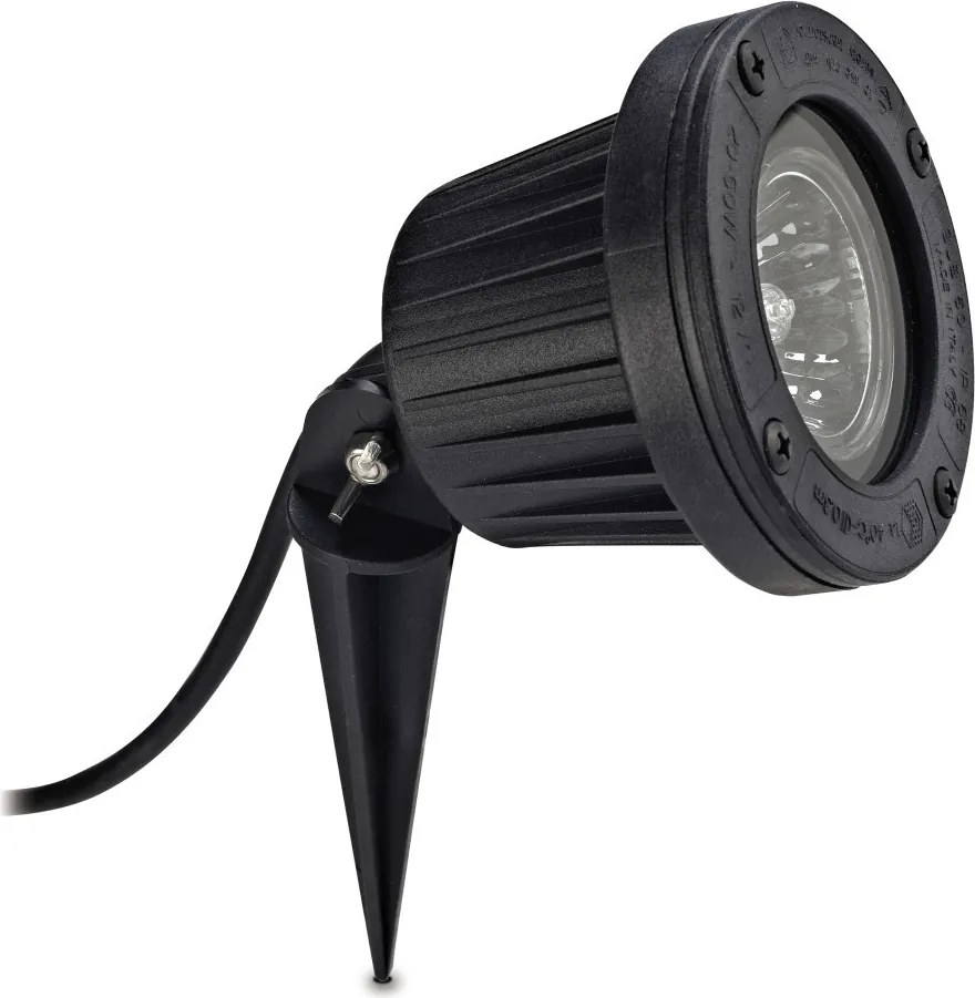 NOVOLUX 113A-G23X1B-02 FOCUS Kültéri Növényvilágító Lámpa Fekete GU5,3/MR16 IP68