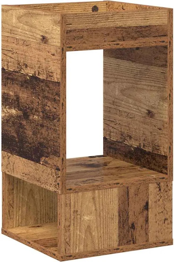 vidaXL Végasztal Öreg fa 30 x 30 x 56 cm Faanyag