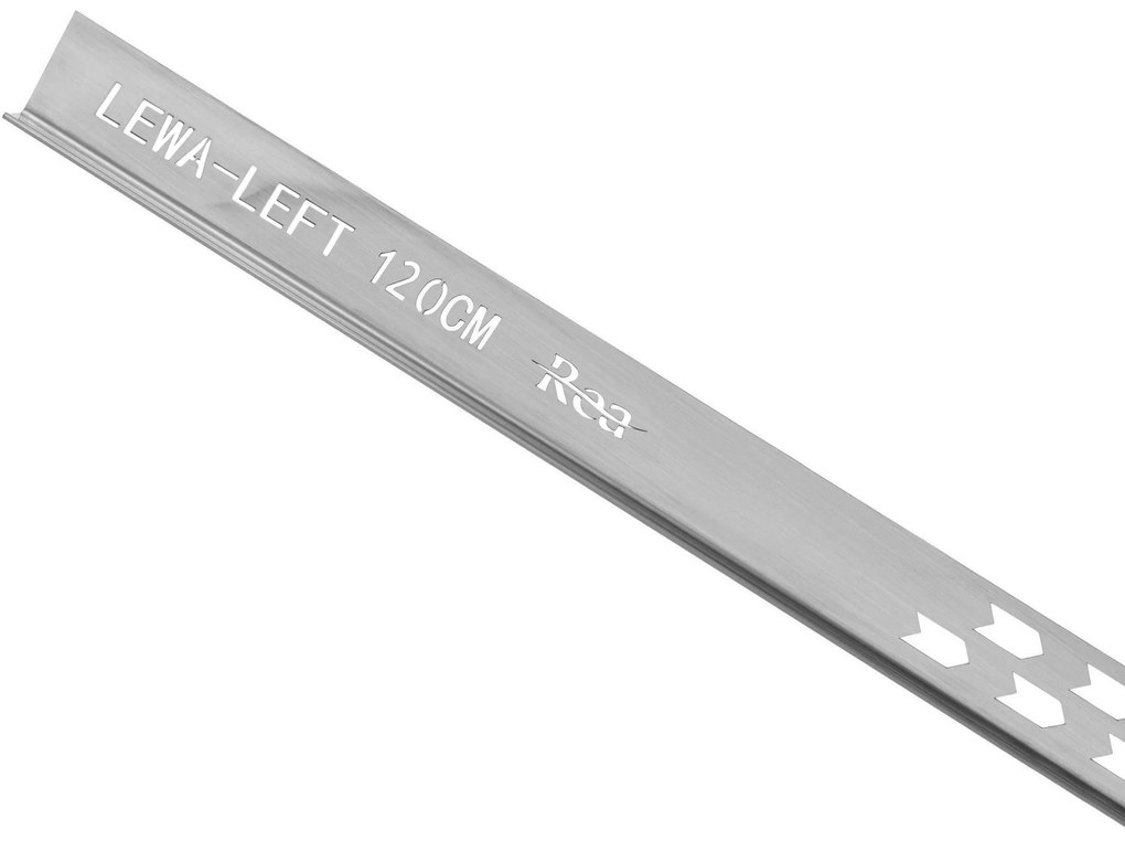 Lejtéskialakító szegély épített zuhanyhoz 120cm Brush nickel