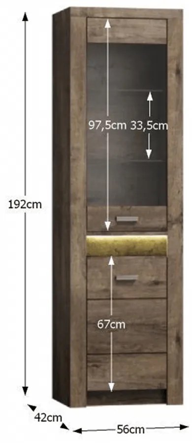 Vitrin Infinity 04 (Sötét kőris). 788411
