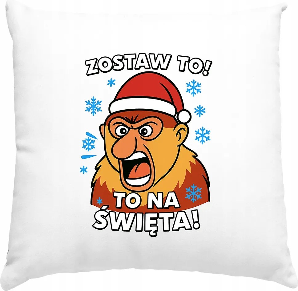 Karácsonyi díszpárna Karácsonyra, fehér