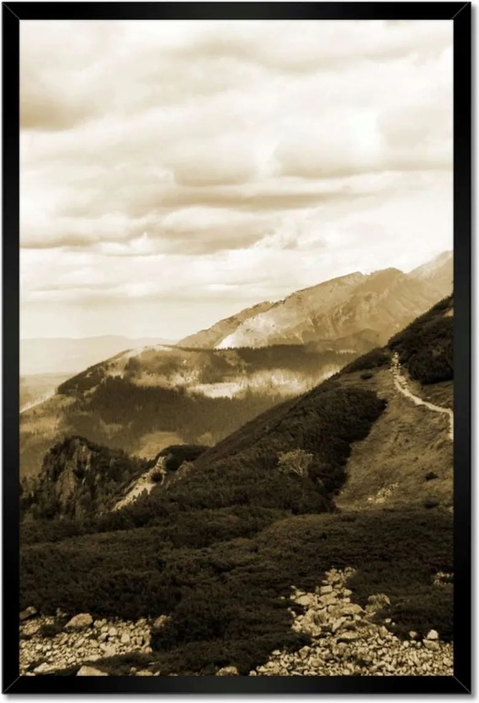 Poszterek keretben 40x60 Tátra Lengyel hegyek Kilátás