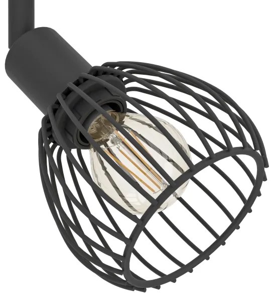 Eglo 901042 - spotlámpa SONNINO 4xE14/40W/230V fekete