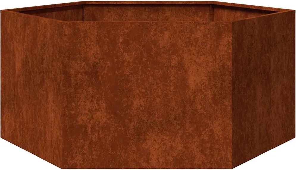 vidaXL rozsda színű corten acél növénytartó 90 x 90 x 45 cm