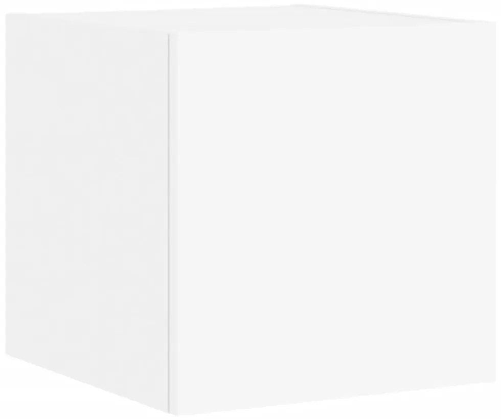 2 db fehér fali TV-szekrény LED-világítással 30,5x35x30 cm