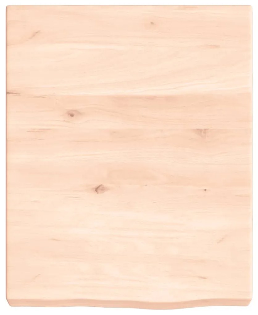 kezeletlen tömör tölgyfa fali polc 40x50x(2-6) cm