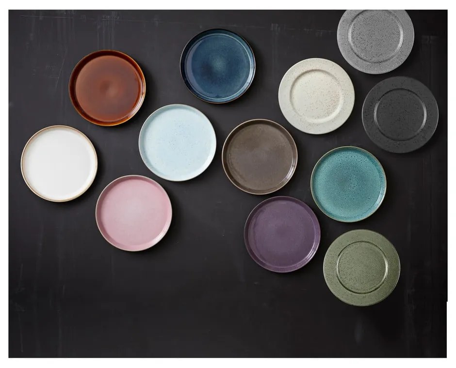 Fekete-borostyán színű kőedény tányér ø 27 cm Gastro Black/Amber – Bitz