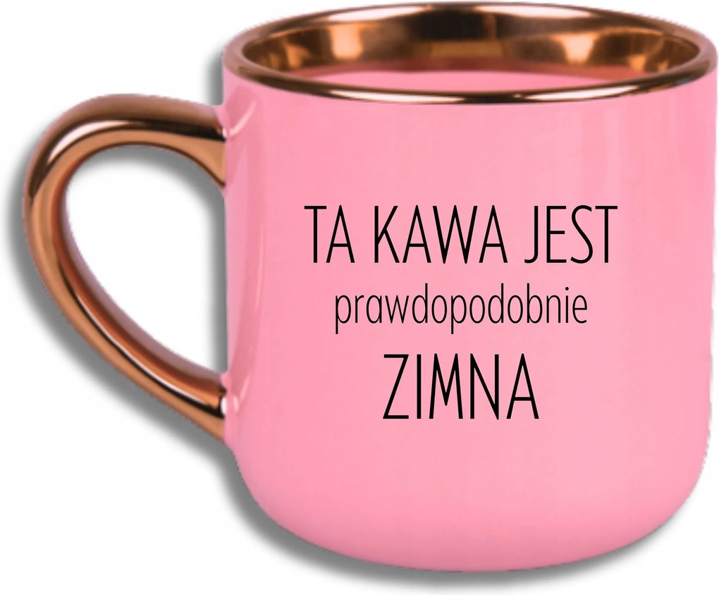 Bögre Rózsaszín Elegáns Nagy Ez A Kávé Hideg