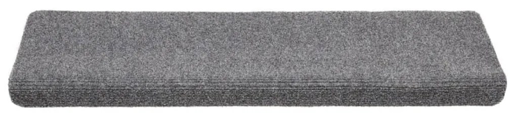 5 db tűlyukasztott világosszürke lépcsőszőnyeg 65x21x4 cm
