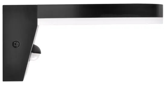 LED Kültéri fali lámpa érzékelővel TESA LED/10W/230V IP54 fekete