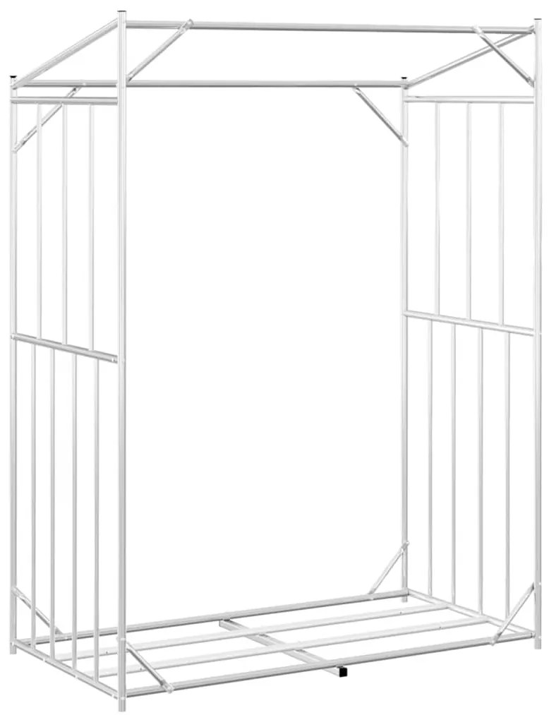 tűzifa állvány esővédővel 150x80x200 cm horganyzott acél
