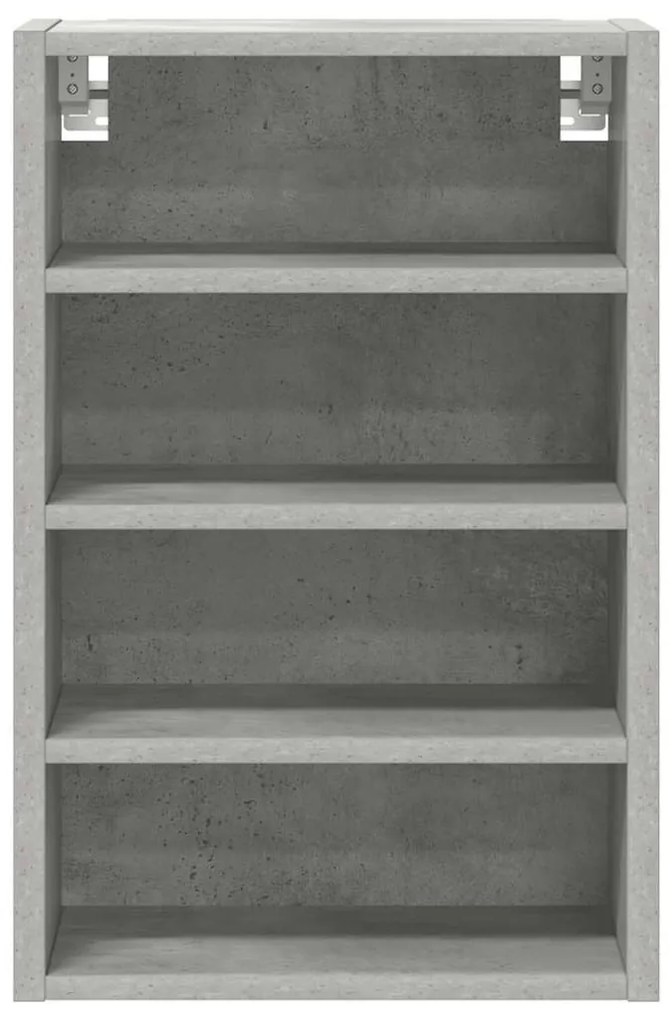 betonszürke szerelt fa függő szekrény 40x29,5x60 cm