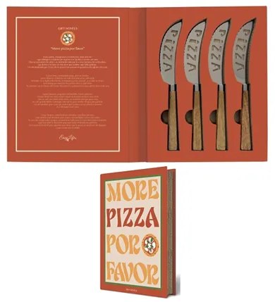 Pizzakés ajándék készlet 4 db-os készlet díszdobozban