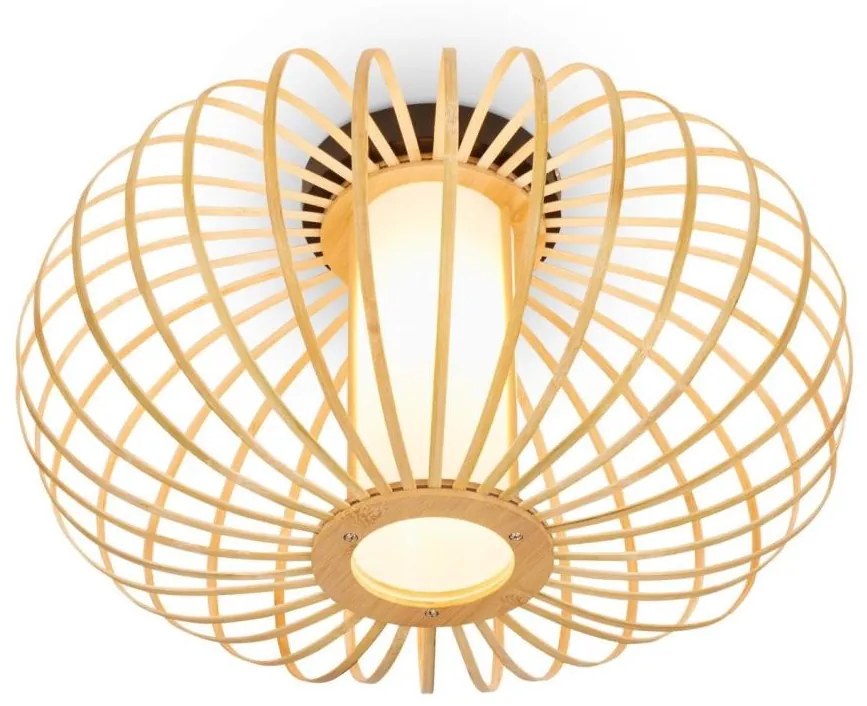 Briloner 3759011 - Mennyezeti lámpa 1xE27/10W/230V átm. 40 cm bambusz