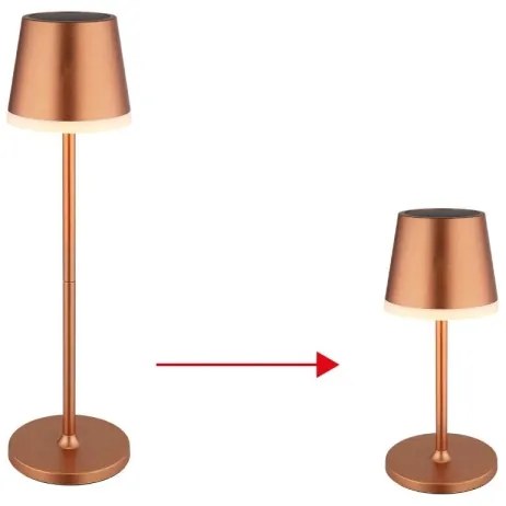 Globo 36637RM - LED Napelemes lámpa LED/0,6W/3V 3000K IP44 réz