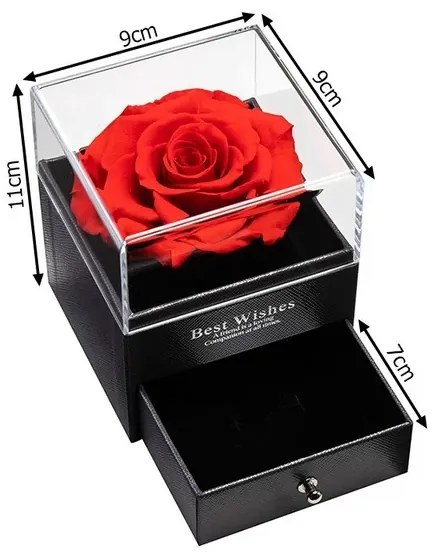 VERK Örök rózsa fiókos díszdobozban