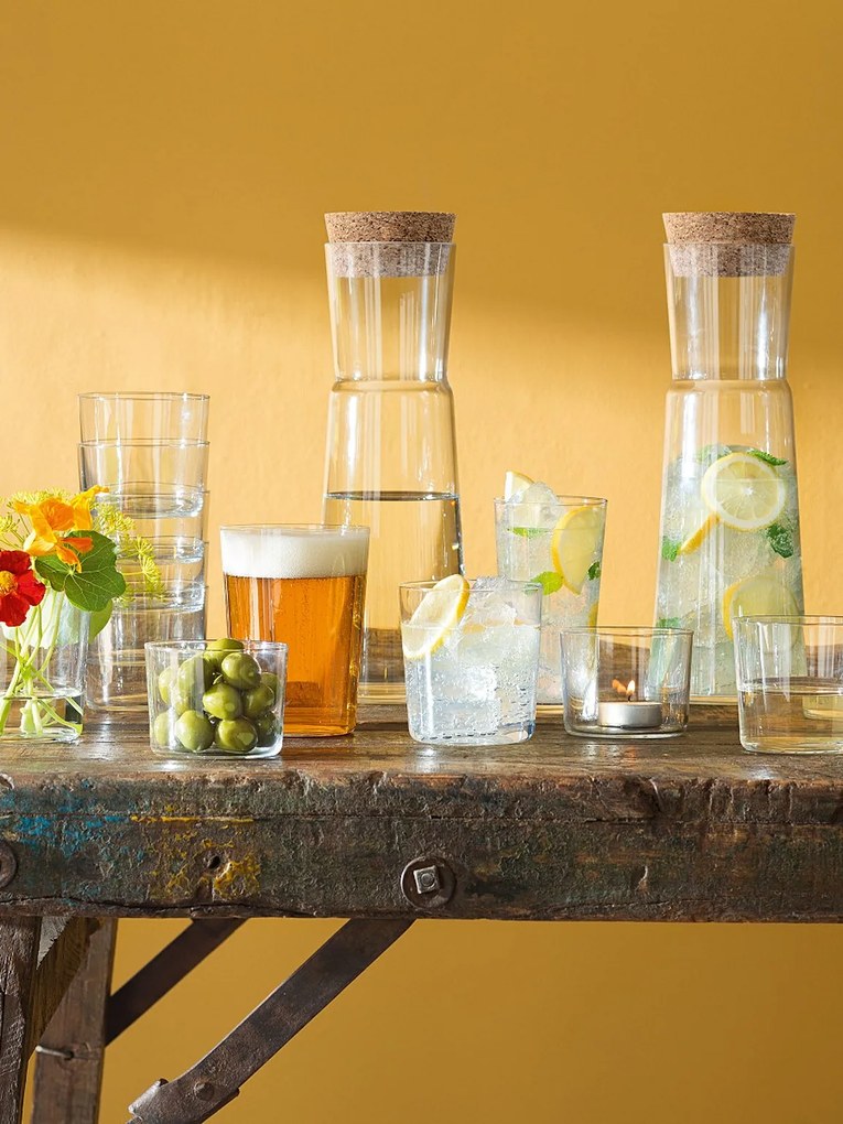 Gio üveg (kicsi), 390 ml, átlátszó, 4 db-os készlet - LSA International