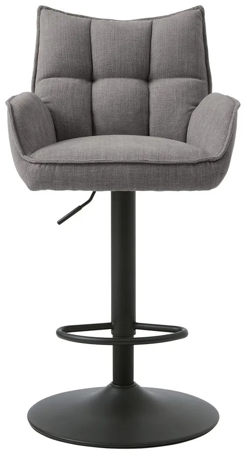 Szürke állítható magasságú bárszék szett 2 db-os Marilla – Unique Furniture