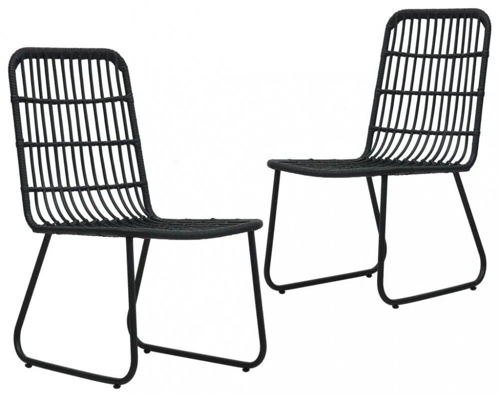 3 részes polyrattan és üveg kültéri étkezőgarnitúra