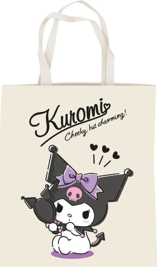 Hello Kitty Kuromi Charming vászontáska, bevásárlótáska 44 cm