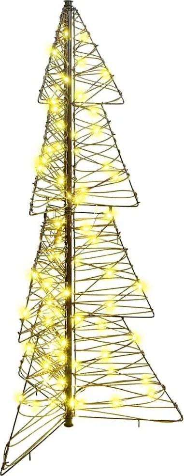 vidaXL Karácsonyfa 100 LED-del Meleg fehér 120 cm Rattan