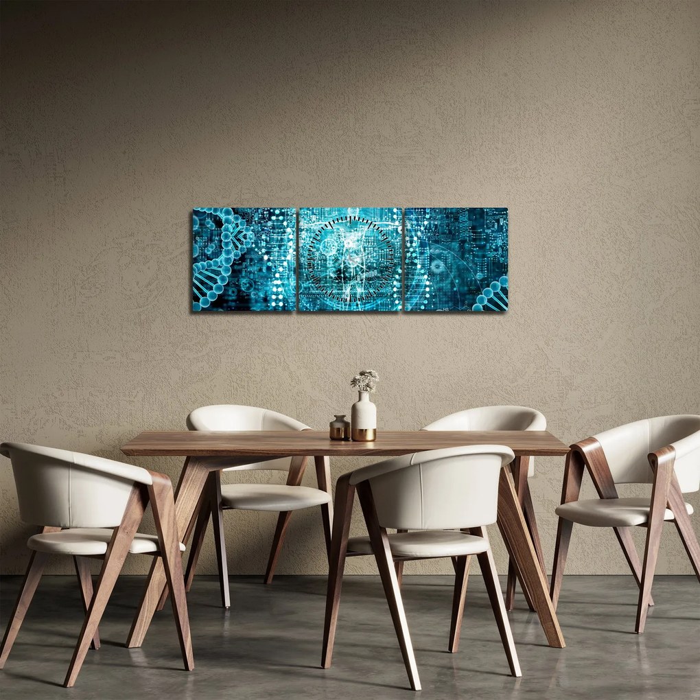 Kép - Genetika (órával) (90x30 cm)