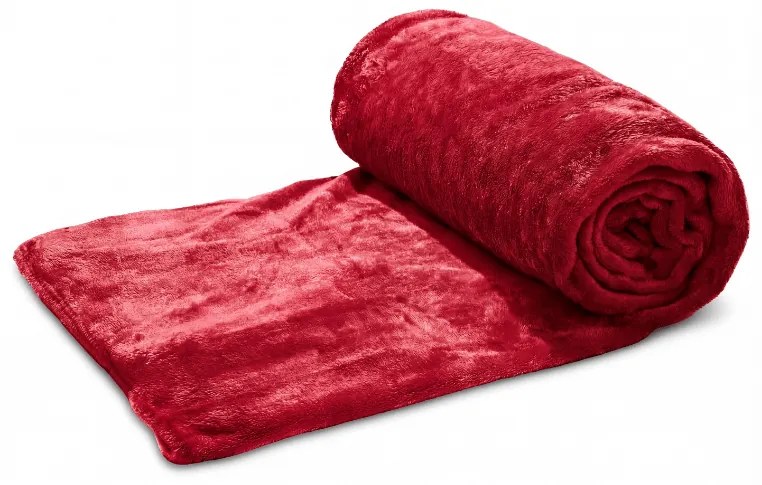 Piros CALMI mikroplüss takaró 150x200 cm