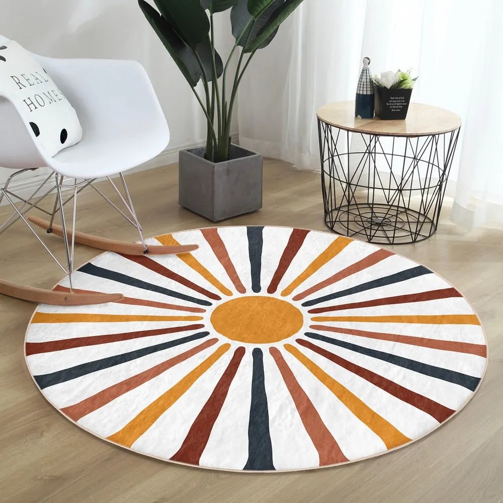 Mosható-robotporszívóval tisztítható kerek szőnyeg ø 120 cm Comfort – Mila Home