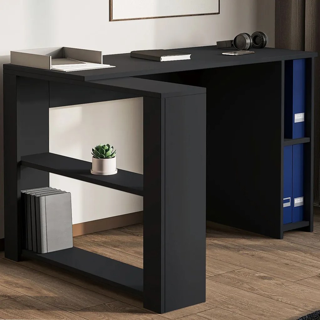 Razy íróasztal, antracit, 120 cm