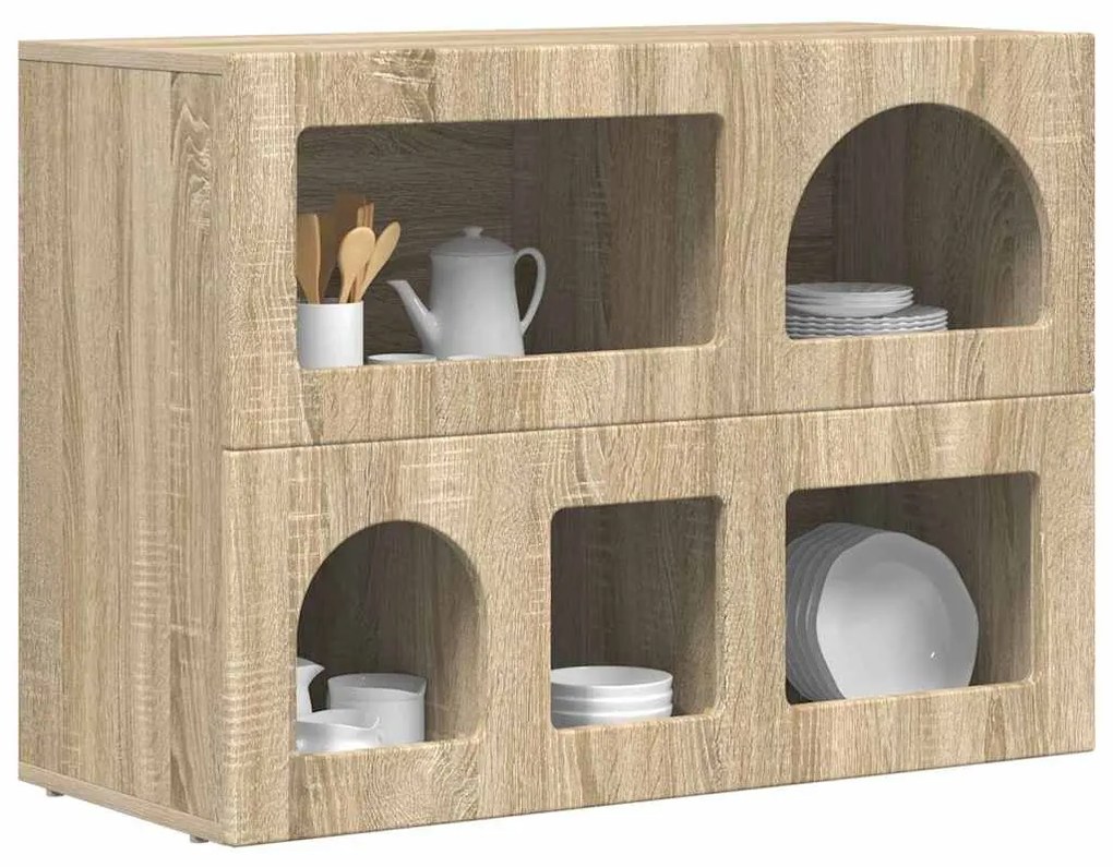 Széf Sonoma tölgy 80,5 x 35 x 59 cm Faanyag