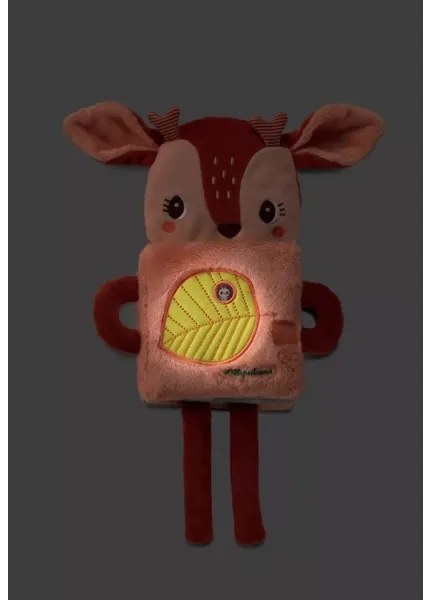 Lilliputiens - Gyermek textil világító könyv szarvas Stella